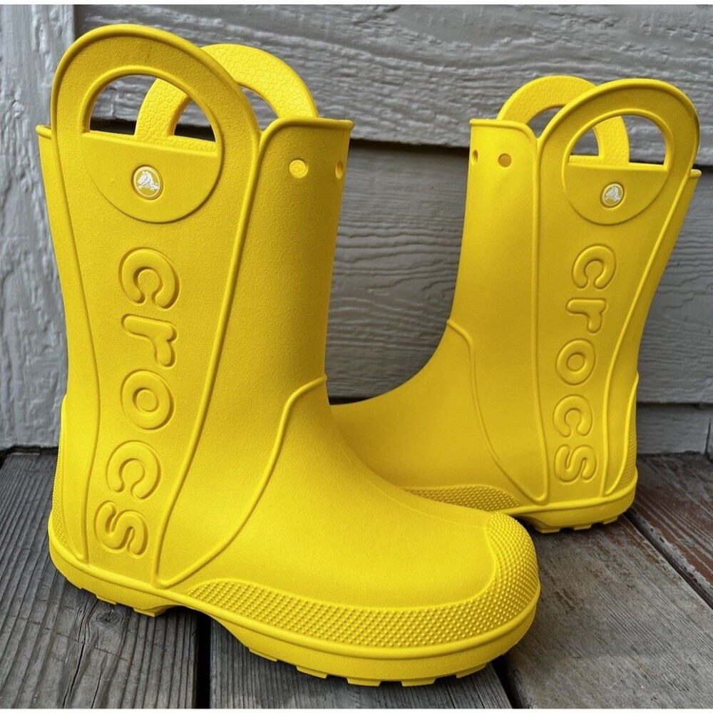 Crocs Women's 7 Handle It Rain Boots - Yellow